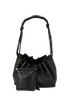 Drawstring Shoulder Bag, &pound;320, Handbags, Black, Leather, Other view
